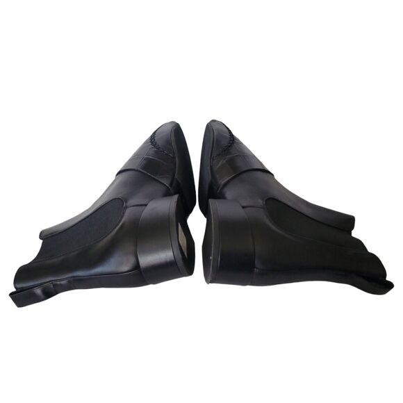 Christian Dior Landy Black Leather Embossed Chelsea Women Boots Size US 6/EU 36 - Picture 5 of 8